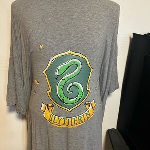 Slytherin Graphic Oodie Sleep shirt with Pockets EUC One Size